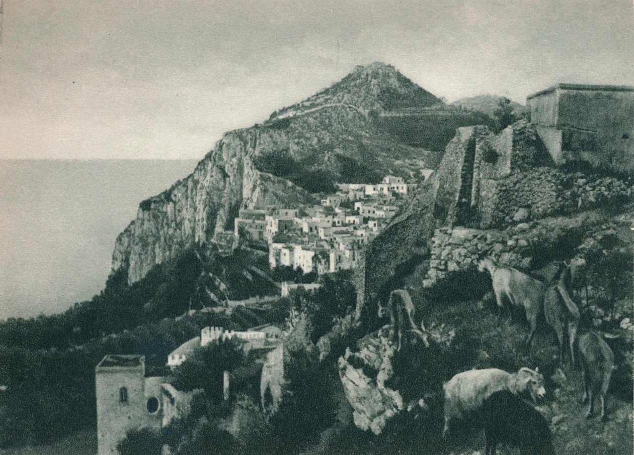 منظر للبحر مع مونتي سولارو ، كابري ، إيطاليا ، 1927 بواسطة يوجين بوبيل