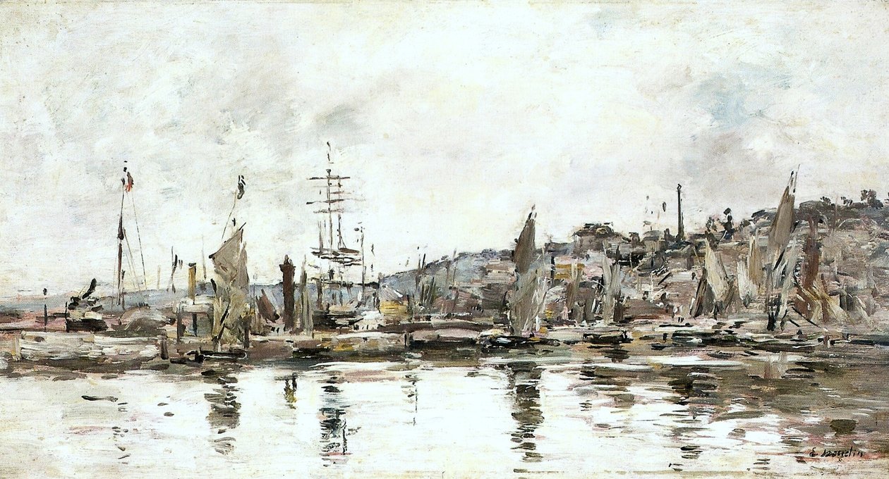 Honfleur - الميناء بواسطة يوجين لويس بودين