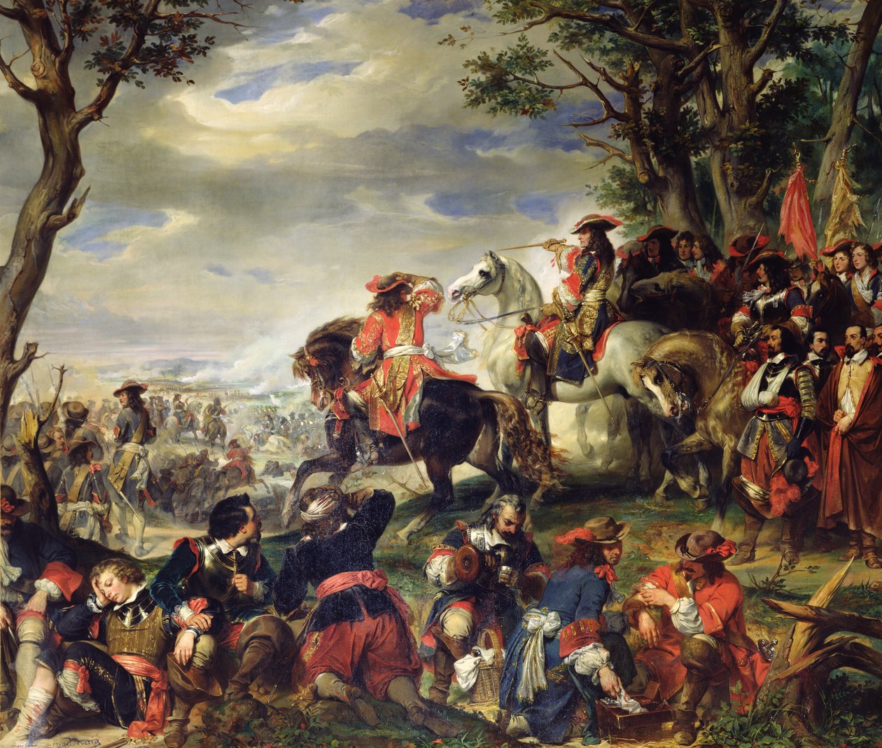 معركة مرسيليا ، 4 أكتوبر 1693 ، 1837 بواسطة يوجين ديفيريا