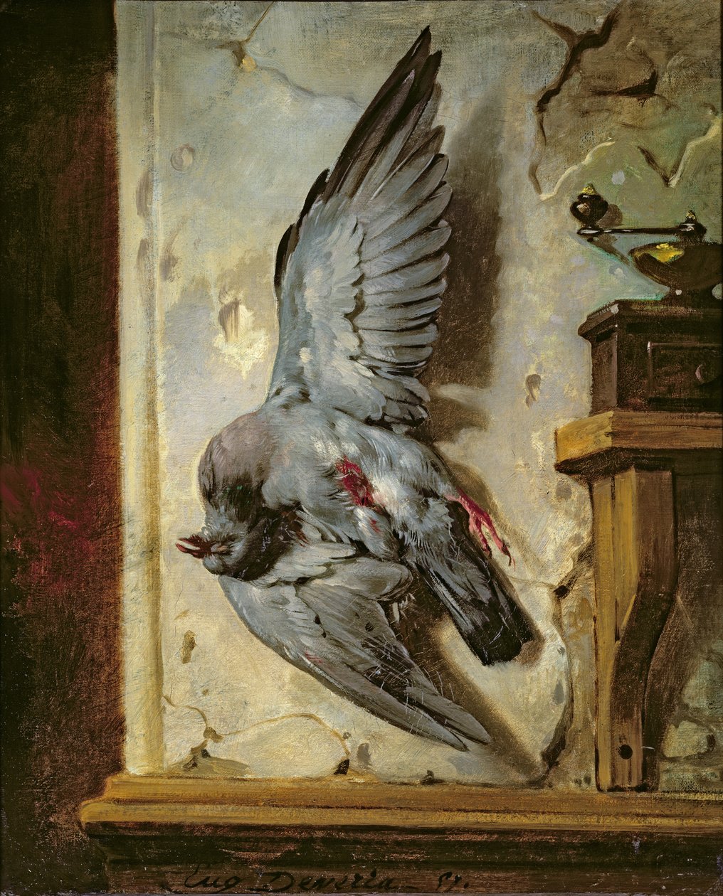 The Woodpigeon ، c.1857 بواسطة يوجين ديفيريا