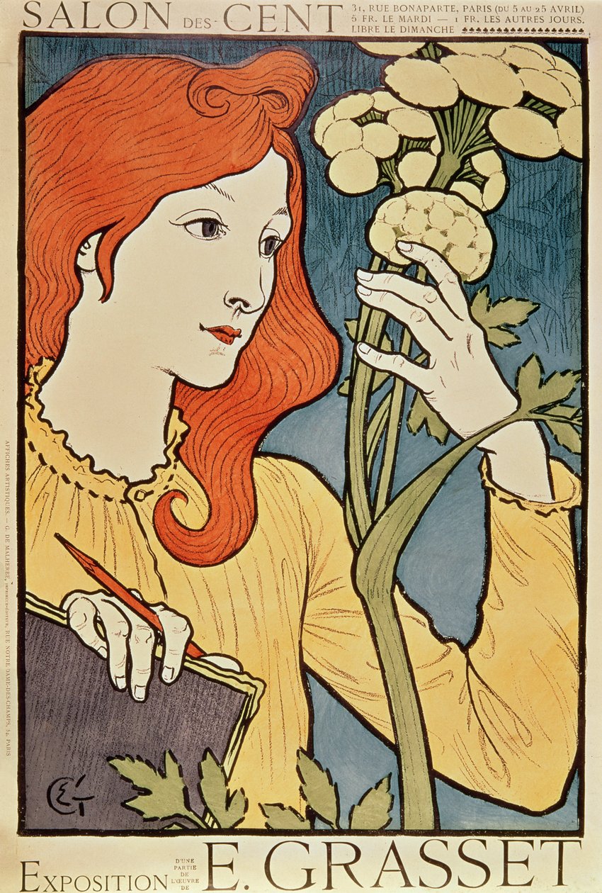 Salon des Cent ، 1894 (الطباعة الحجرية الملونة) بواسطة يوجين جراست