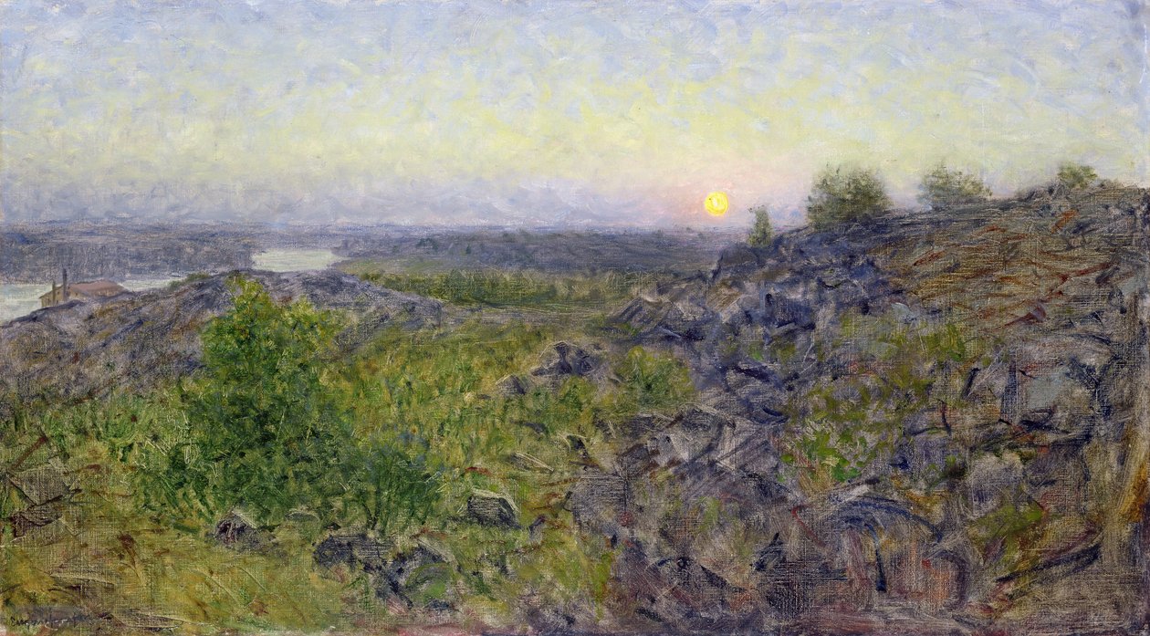 المساء في Tantobergen ، 1893 بواسطة يوجين يانسون