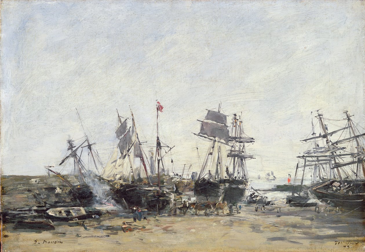 Portrieux ، c.1873 بواسطة يوجين لويس بودين