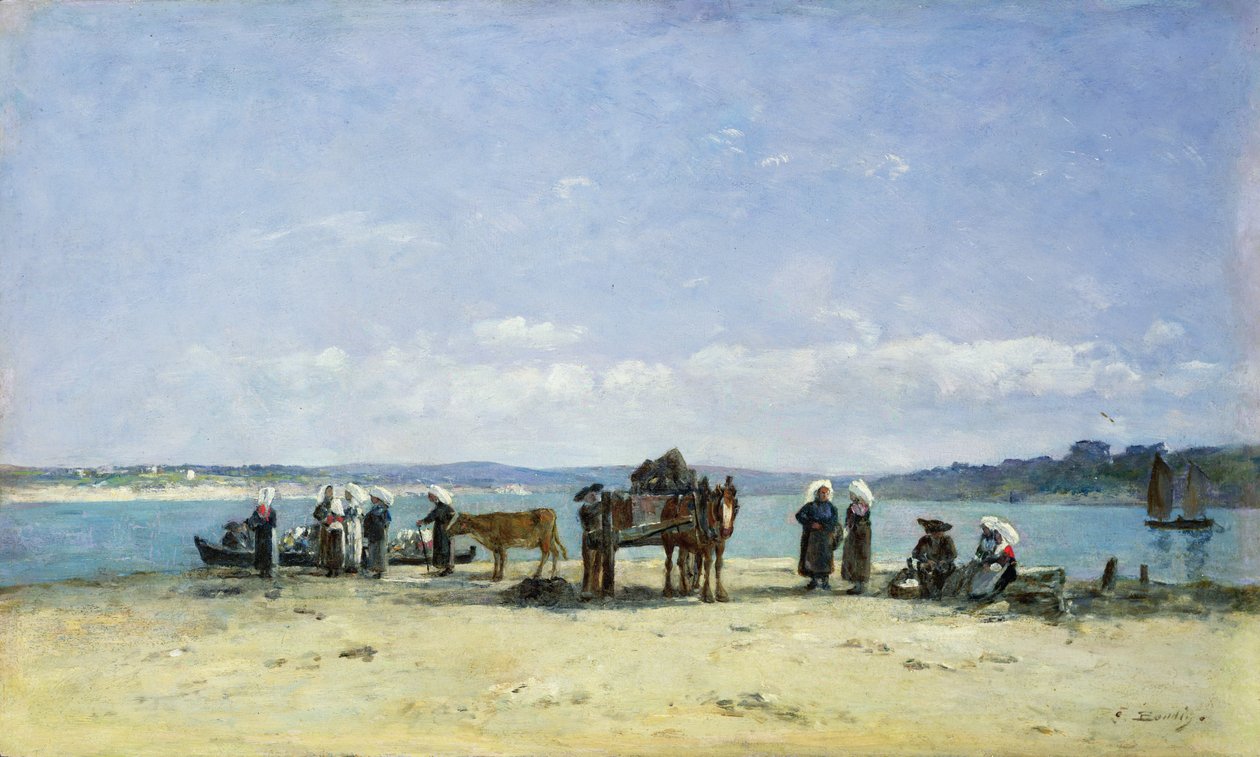 زوجات بريتون فيشرمنز ، 1870-1873 بواسطة يوجين لويس بودين