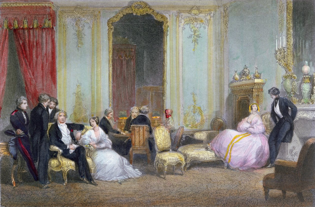 مشهد عائلي ، ج .1840 بواسطة يوجين لويس لامي