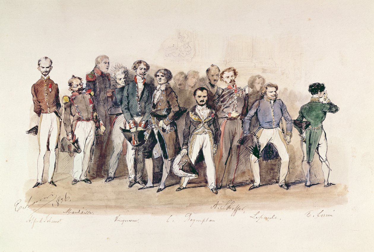 "الرسامين فرساي". 1836 بواسطة يوجين لويس لامي