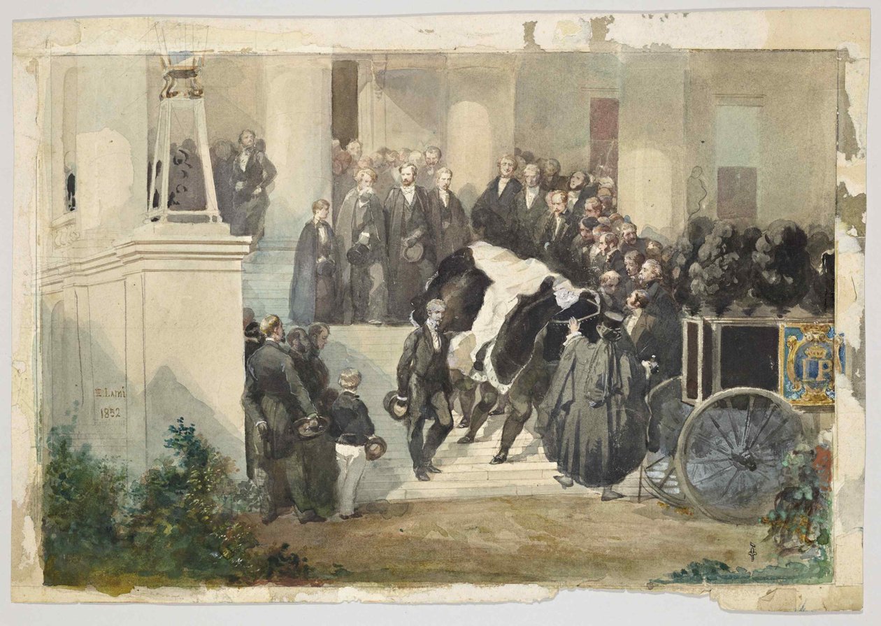 قبة الملك لويس فيليب ليفينج منزل كليرمونت في إيشر ، سري ، إنجلترا في أغسطس 1850 بواسطة يوجين لويس لامي