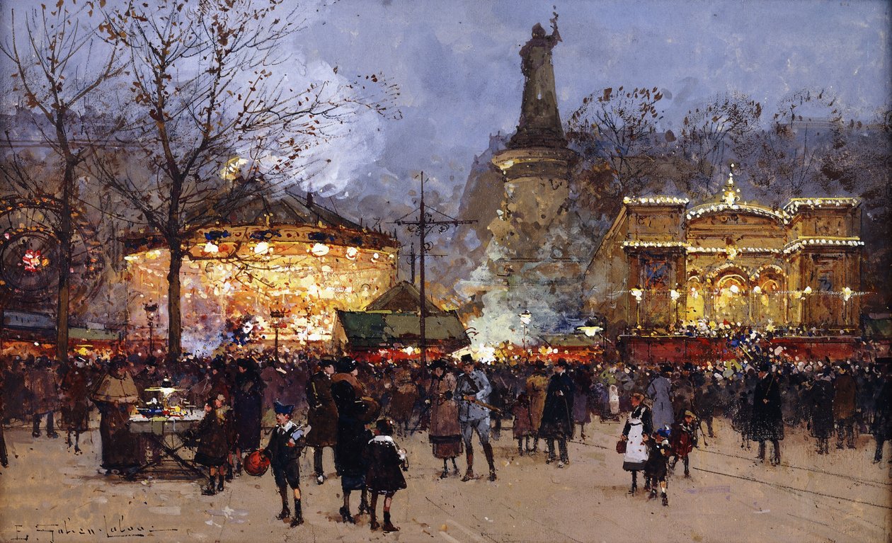 La Fete، Place de la Republique، Paris بواسطة يوجين جاليان لالو