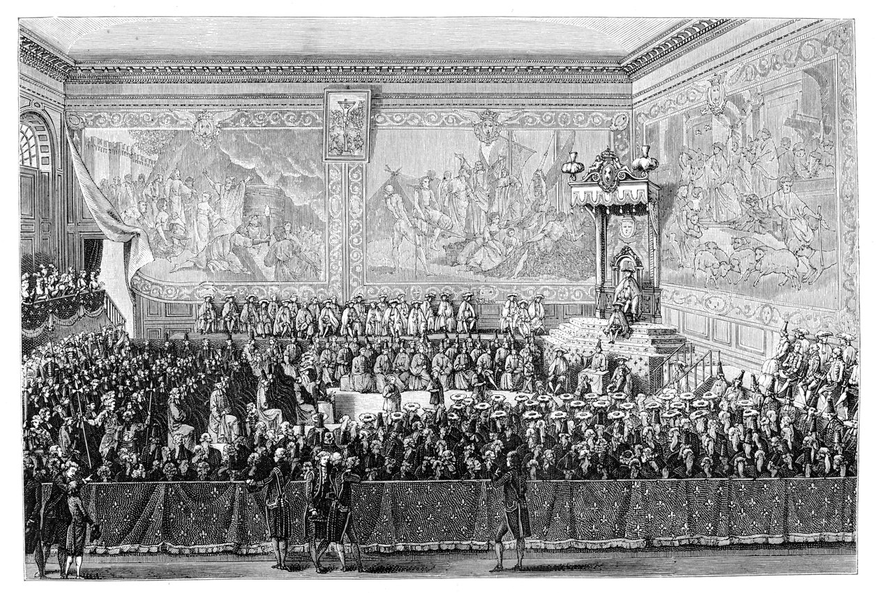 اجتماع البرلمان ، فرساي 1776 ، 1885. بواسطة يوجين الكسيس جيرارديت
