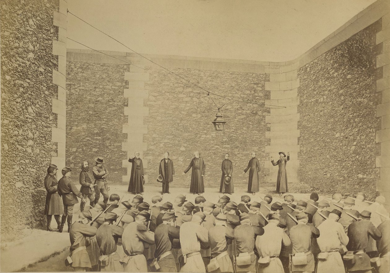 إعدام الرهائن ، سجن لاروكيت ، 24 مايو 1871 ، 1870-1871. بواسطة يوجين أبيرت
