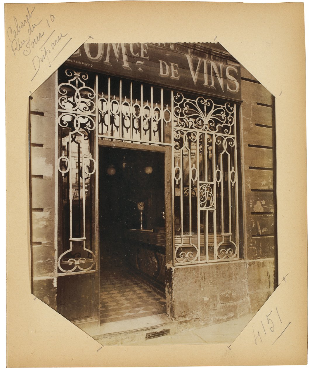 صفحة من الألبوم "وثائق لتاريخ باريس القديمة" ، حوالي عام 1910 (طباعة زلالية) (انظر أيضًا 622596-600) بواسطة يوجين أتيج