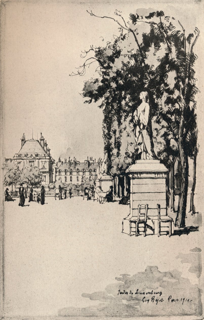 حديقة لوكسمبورغ ، 1915 بواسطة يوجين بيوت