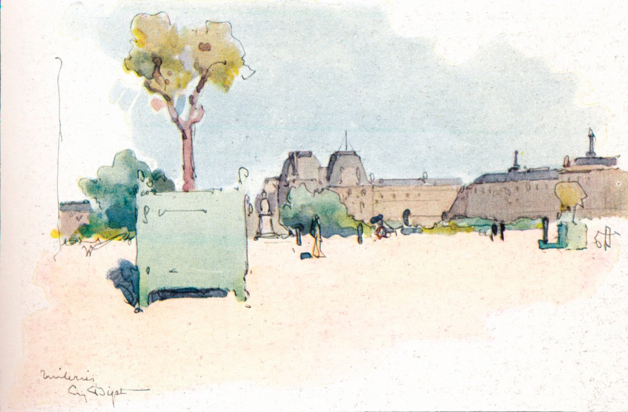 Les Tuileries ، 1915 بواسطة يوجين بيوت