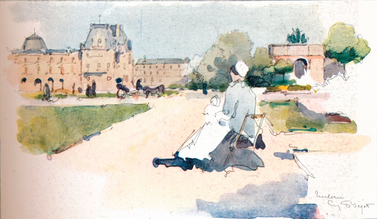 Les Tuileries ، 1915 بواسطة يوجين بيوت