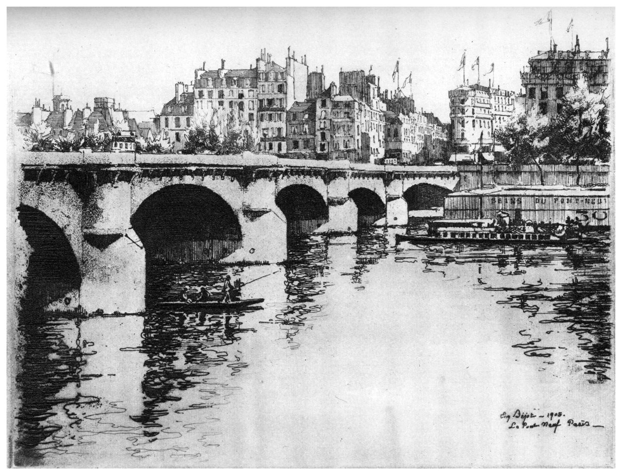 بونت نيوف ، c1870-1930 1924 بواسطة يوجين بيوت