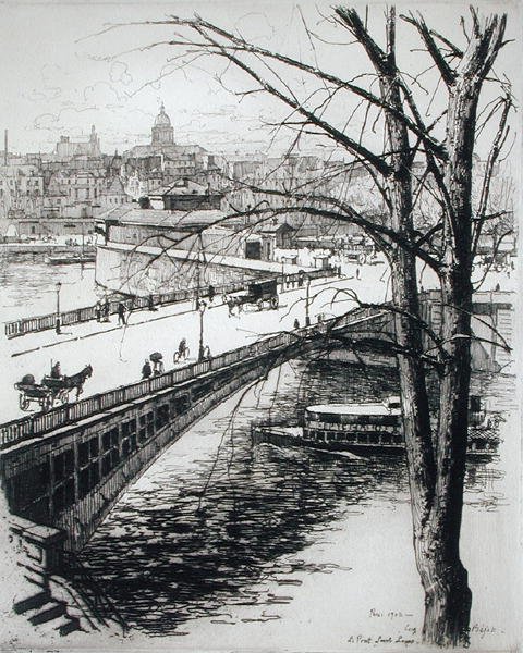 بونت سانت لويس ، من "Du Ier au XXeme: Les Arondissements de Paris ..." ، نُشر عام 1903 (حفر) بواسطة يوجين بيوت