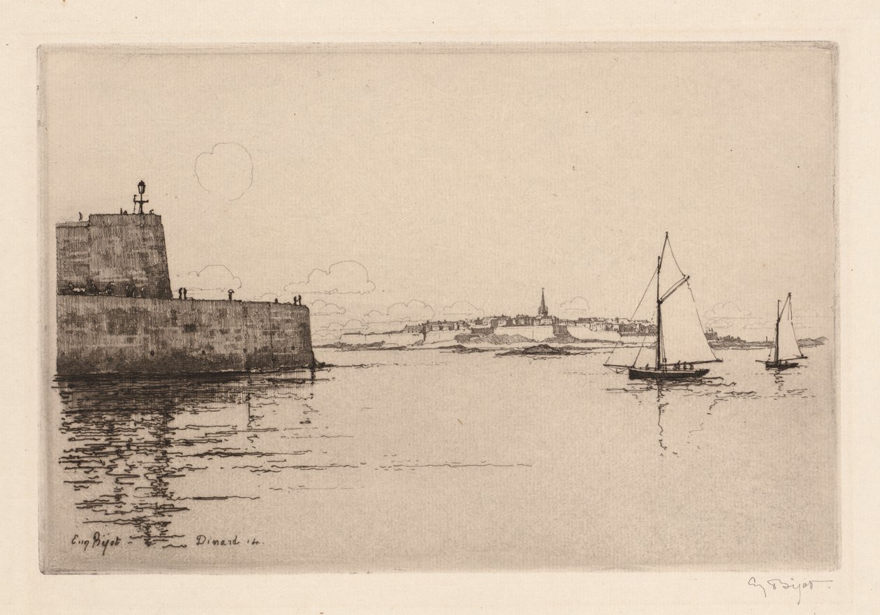 سان مالو ينظر إليها من دينار دينار سان مالو ينظر إليها من دينار ، 1914. بواسطة يوجين بيوت