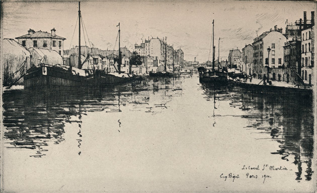 القناة سانت مارتن ، 1915 بواسطة يوجين بيوت