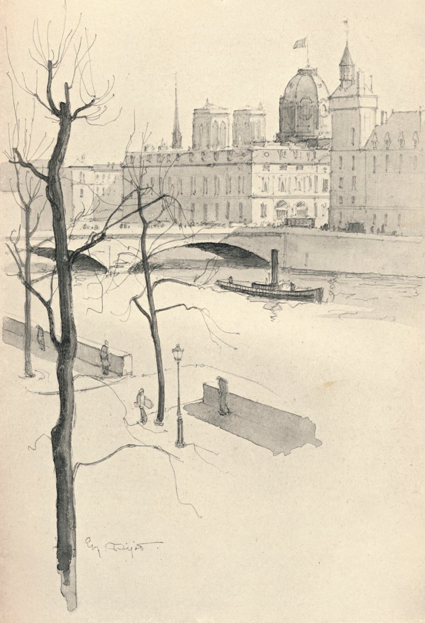 The Pont au Change ، 1915 بواسطة يوجين بيوت