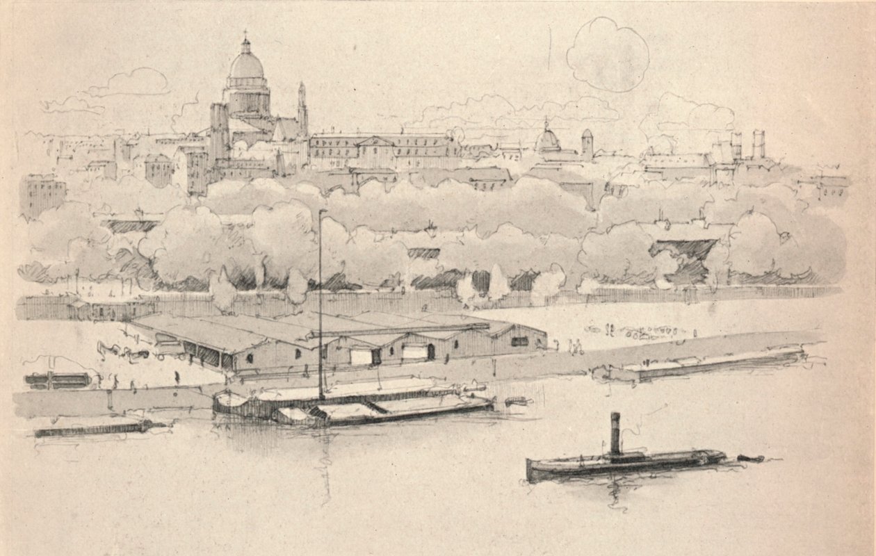 Quai St Bernard ، 1915 بواسطة يوجين بيوت