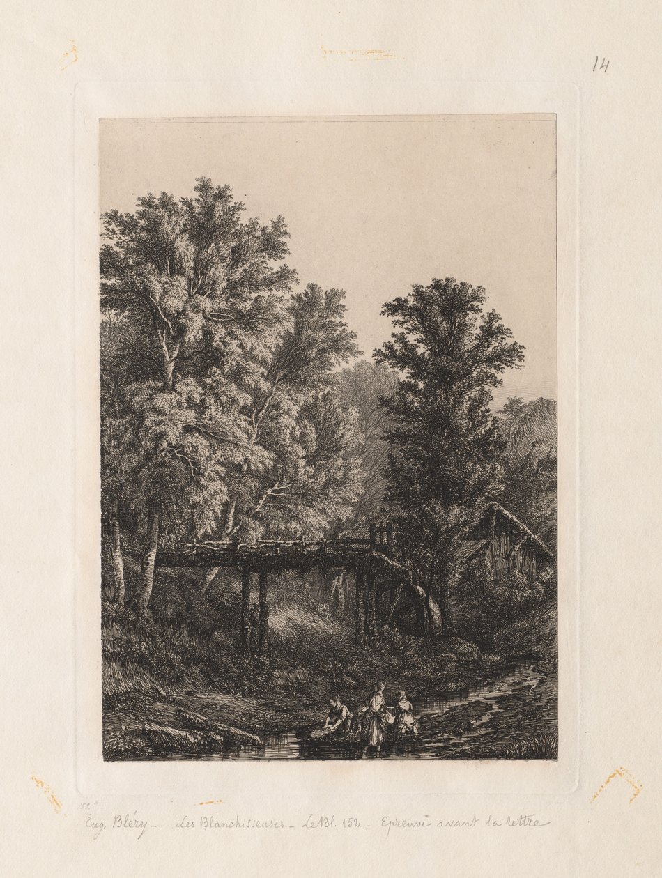 المغاسل ، 1838. بواسطة يوجين بليري