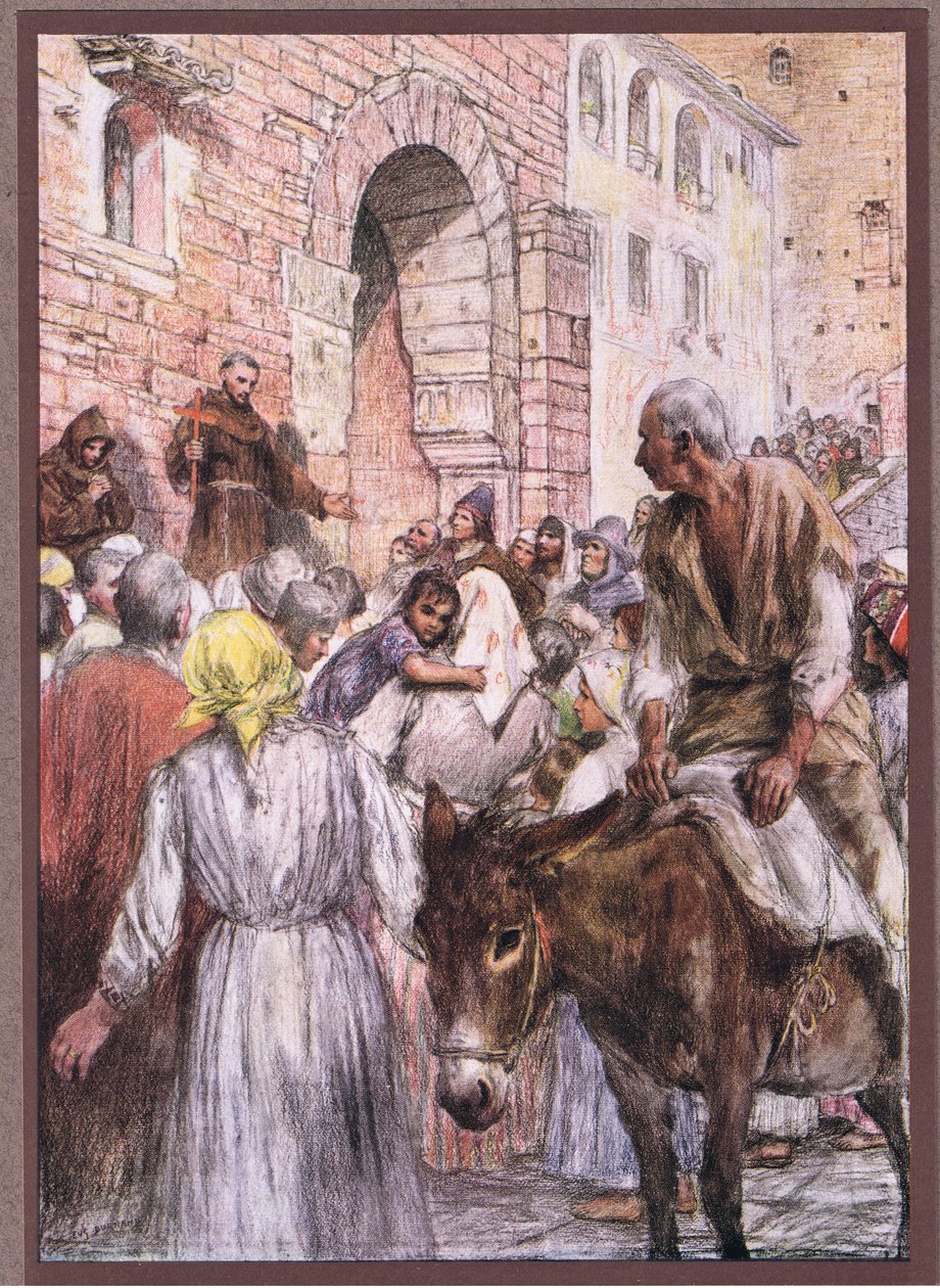 الوعظ القديس فرنسيس في بولونيا ، 1919 بواسطة يوجين بورنان
