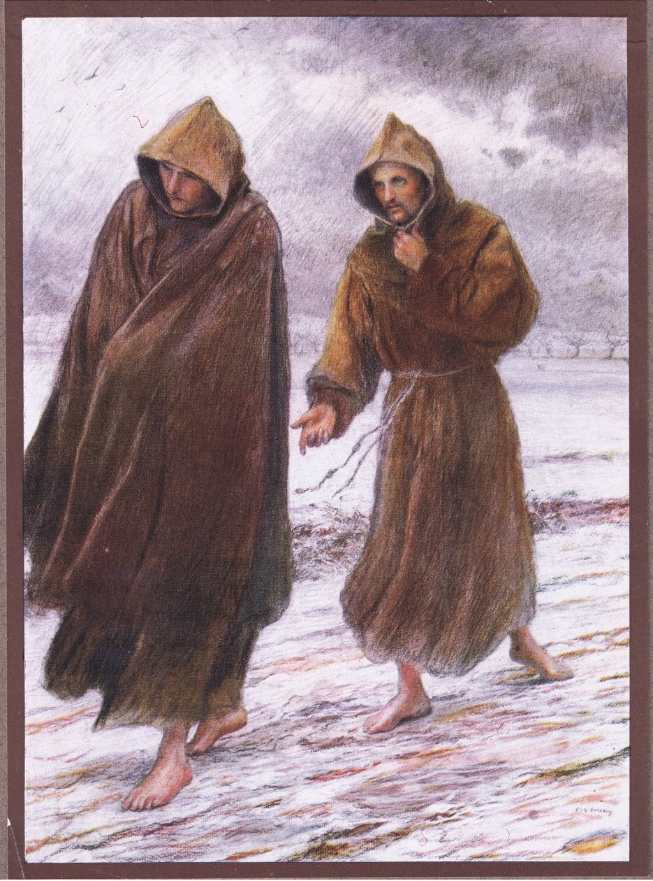 ينطلق القديس فرنسيس إلى Friar Leo حيث يوجد الفرح المثالي ، 1919 بواسطة يوجين بورنان