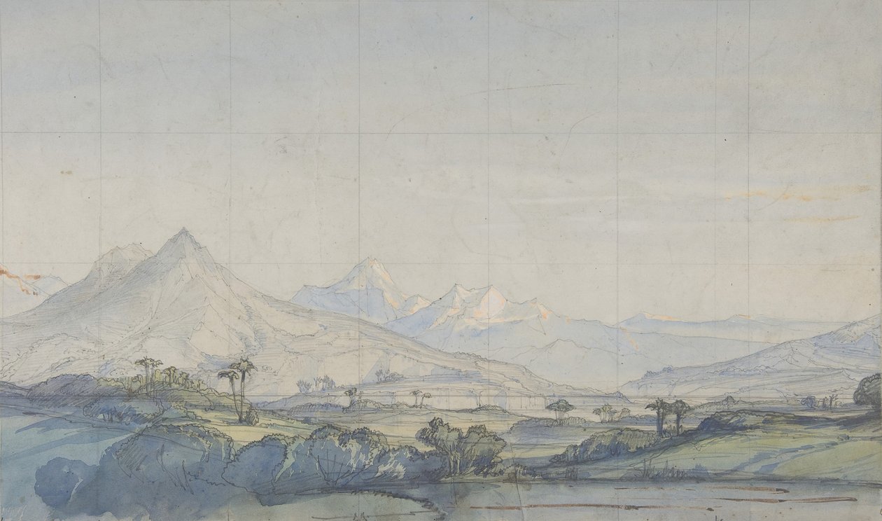 تصميم لمجموعة مسرح في أوبرا ، باريس ، 1828-90. بواسطة يوجين سيشيري