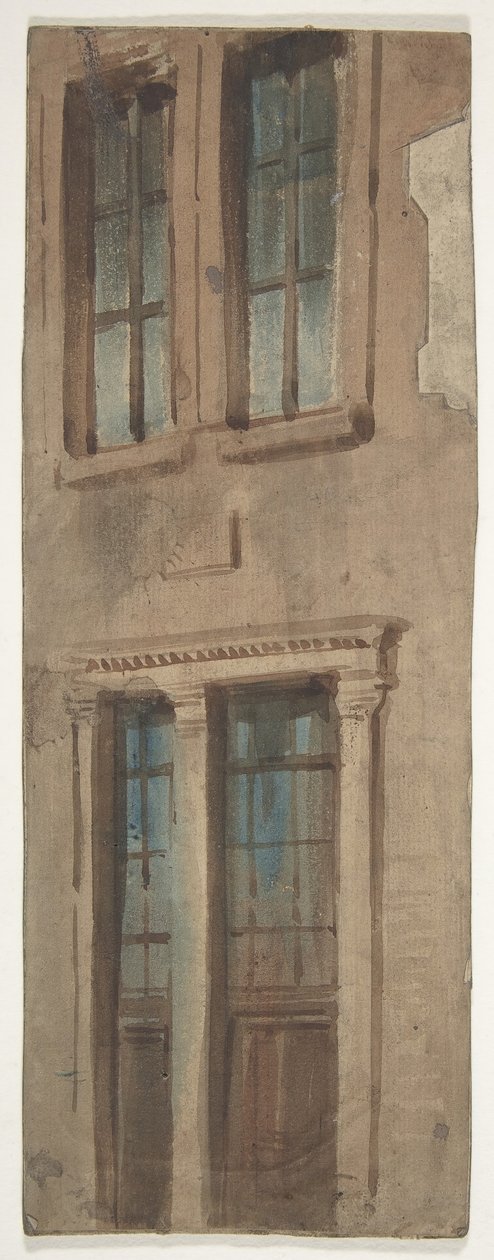 تصميم لمجموعة مسرح في أوبرا ، باريس ، 1830-90. بواسطة يوجين سيشيري