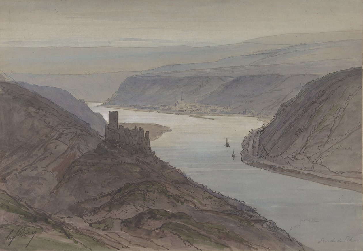 تصميم لمجموعة مسرح في أوبرا ، باريس ، 1830-90. بواسطة يوجين سيشيري