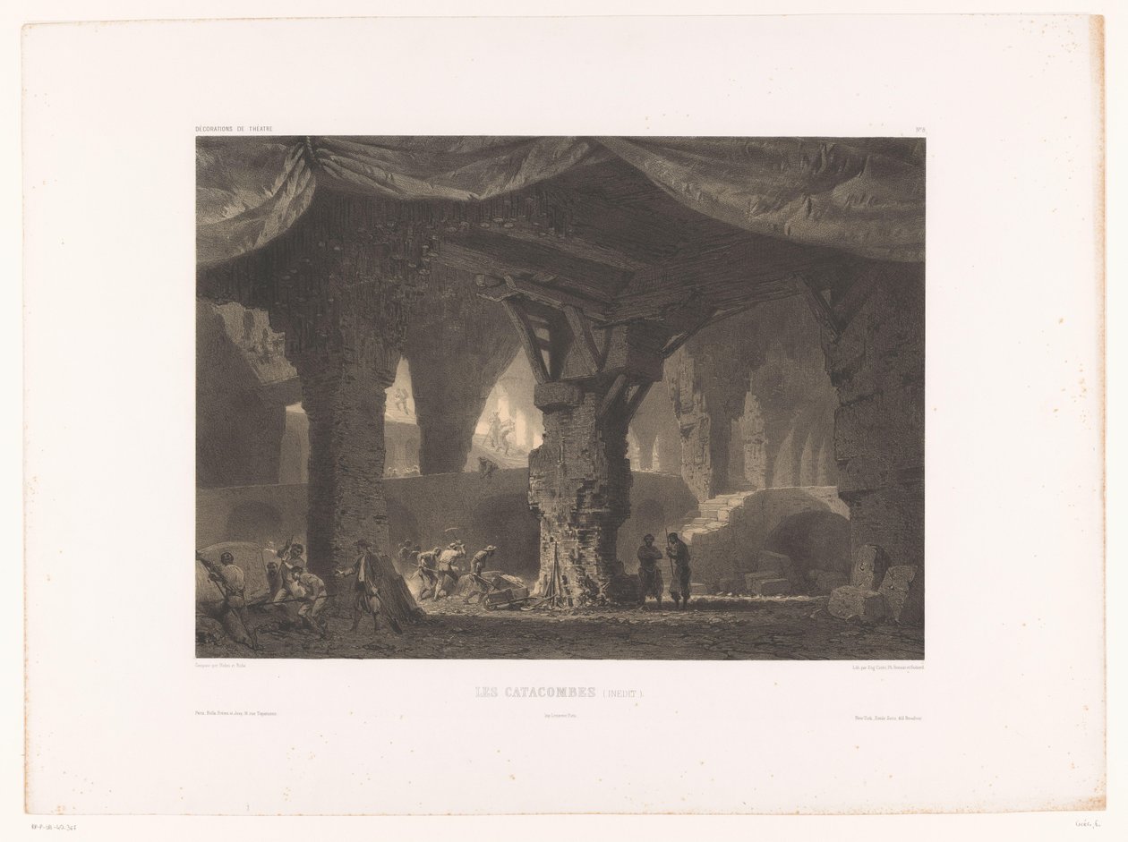 التقى Theatredecor بالكارثة Les Catacombes (inedit.) (العنوان على الكائن) ديكورات المسرح (عنوان المسلسل) Décorations de Théâtre (عنوان السلسلة على الكائن) بواسطة يوجين سيشيري