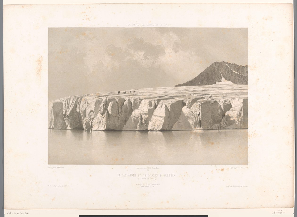 منظر لنهر Märjelensee ونهر Aletsch الجليدي Le Lac Merill et le Glacier d