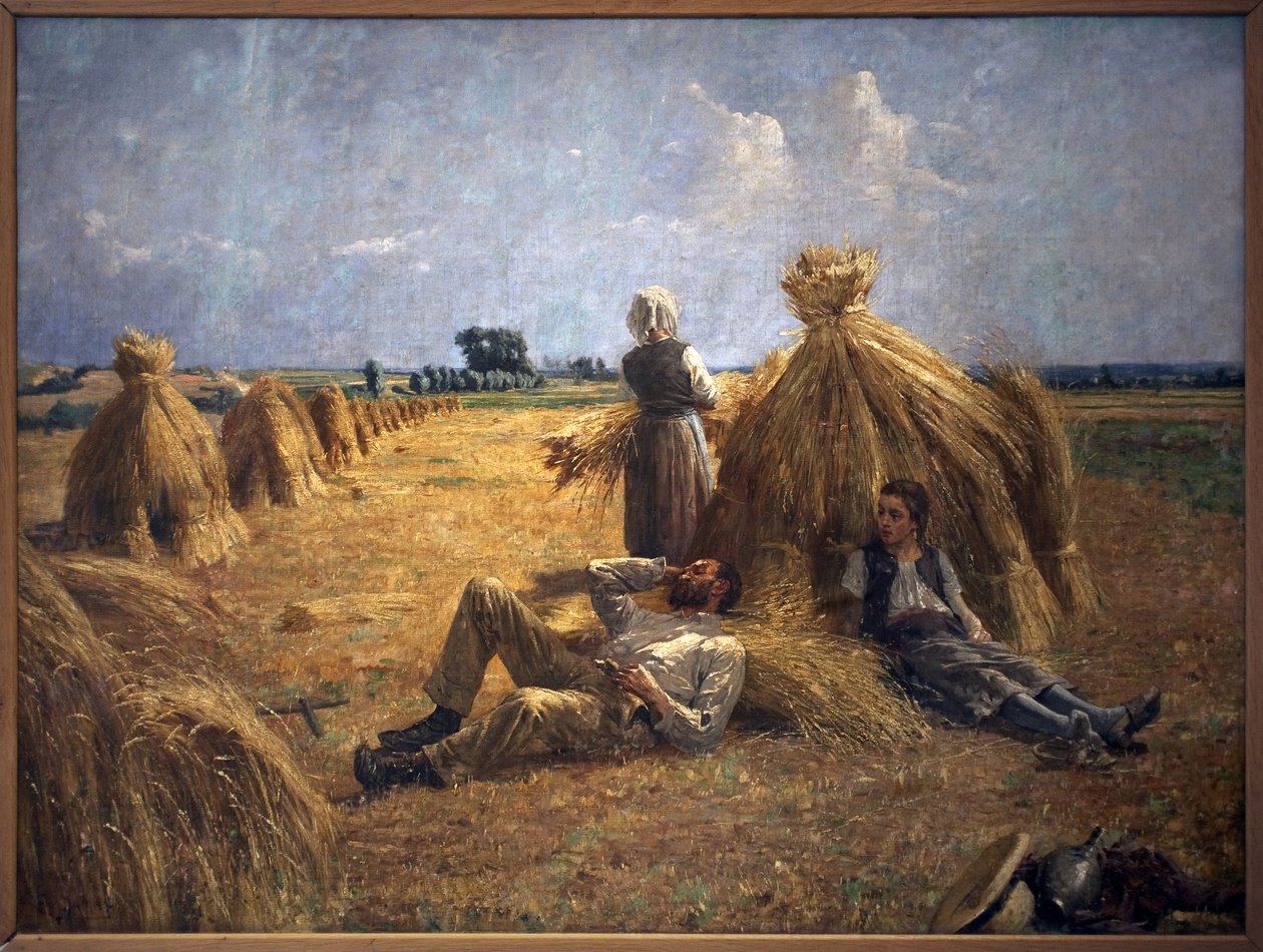 منتصف النهار. لوحة يوجين دمشق (1844-1899) ، زيت على قماش بواسطة يوجين داماس