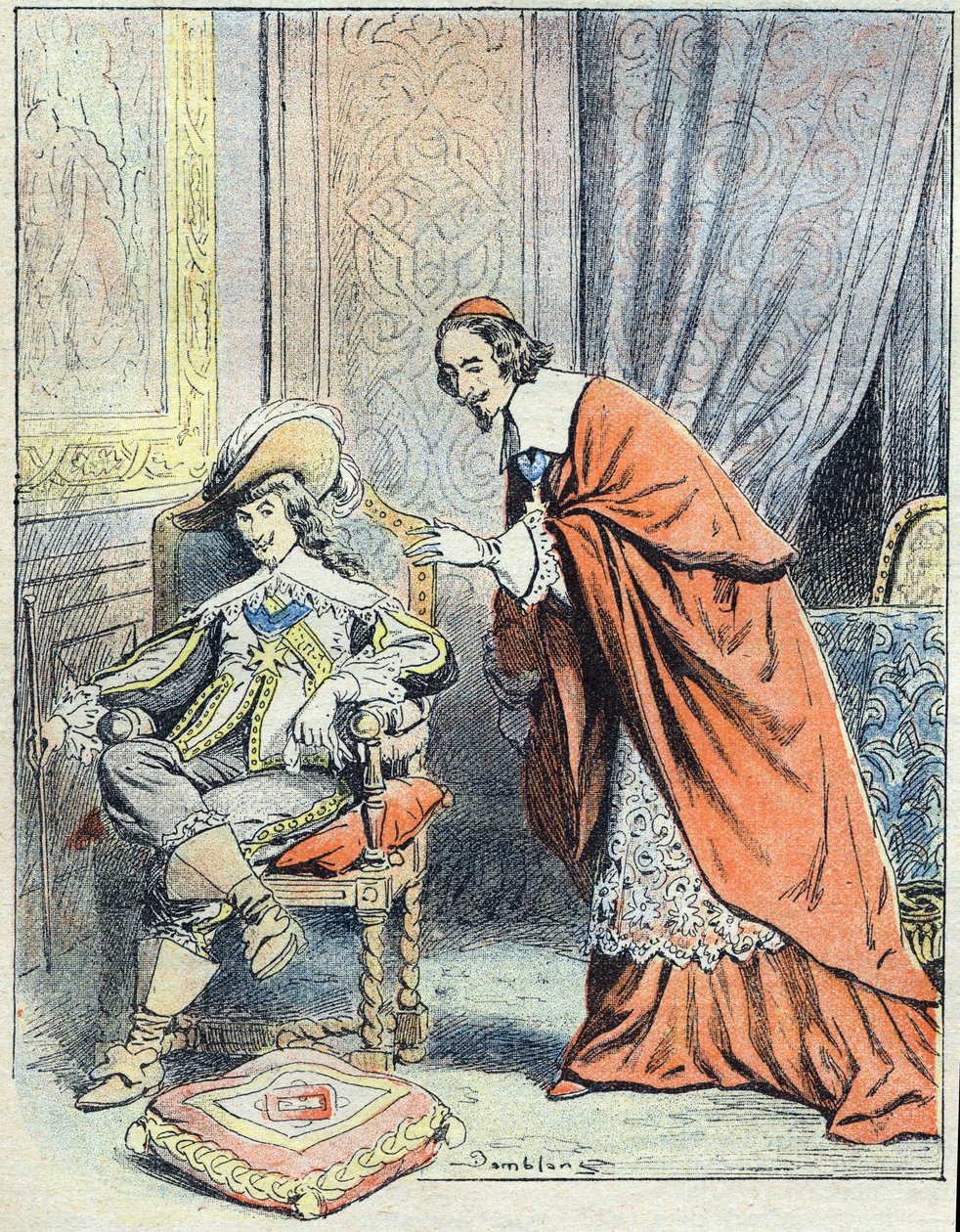 رسم توضيحي ل "Vint ans apres" (بعد عشرين عامًا) بواسطة يوجين دامبلانز