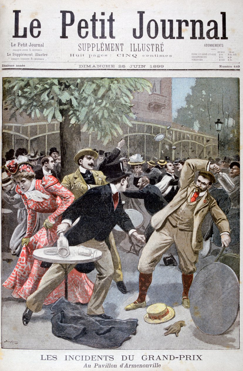 حادثة في Grand-Prix ، Pavillion dArmenonville ، فرنسا ، 1899. بواسطة يوجين دامبلانز