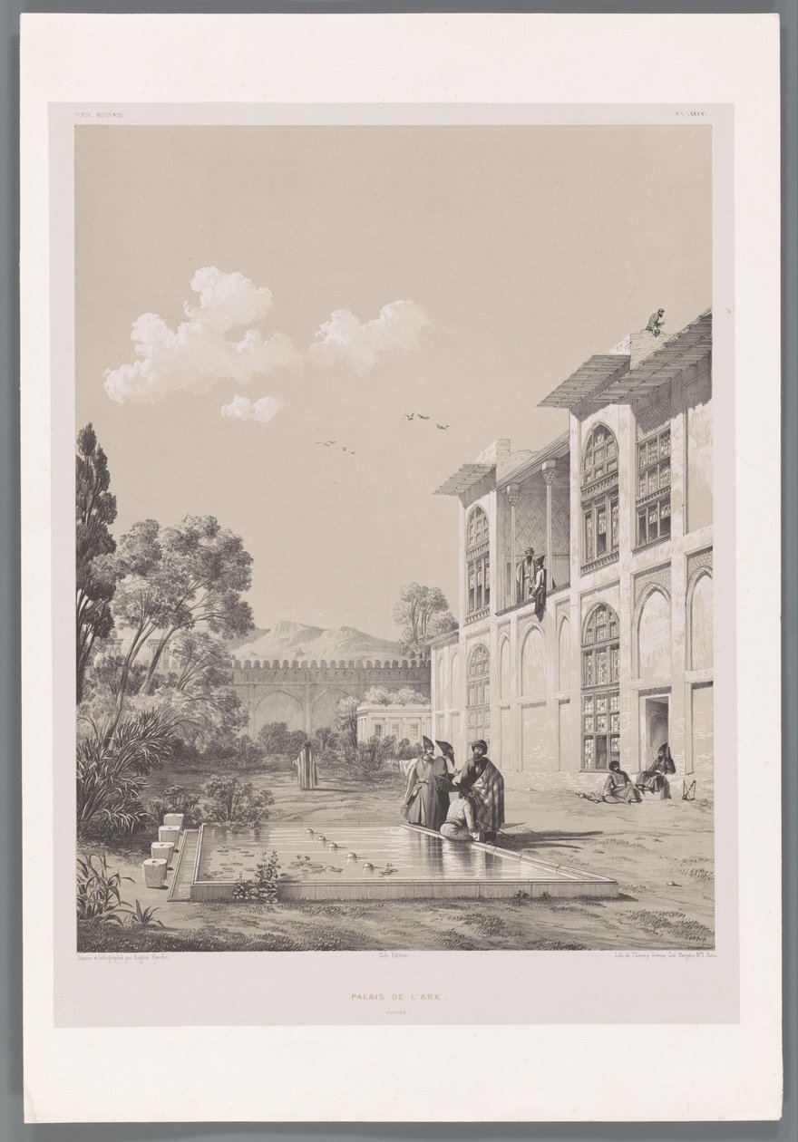 منظر في حديقة أرج كريم خان Palais de l