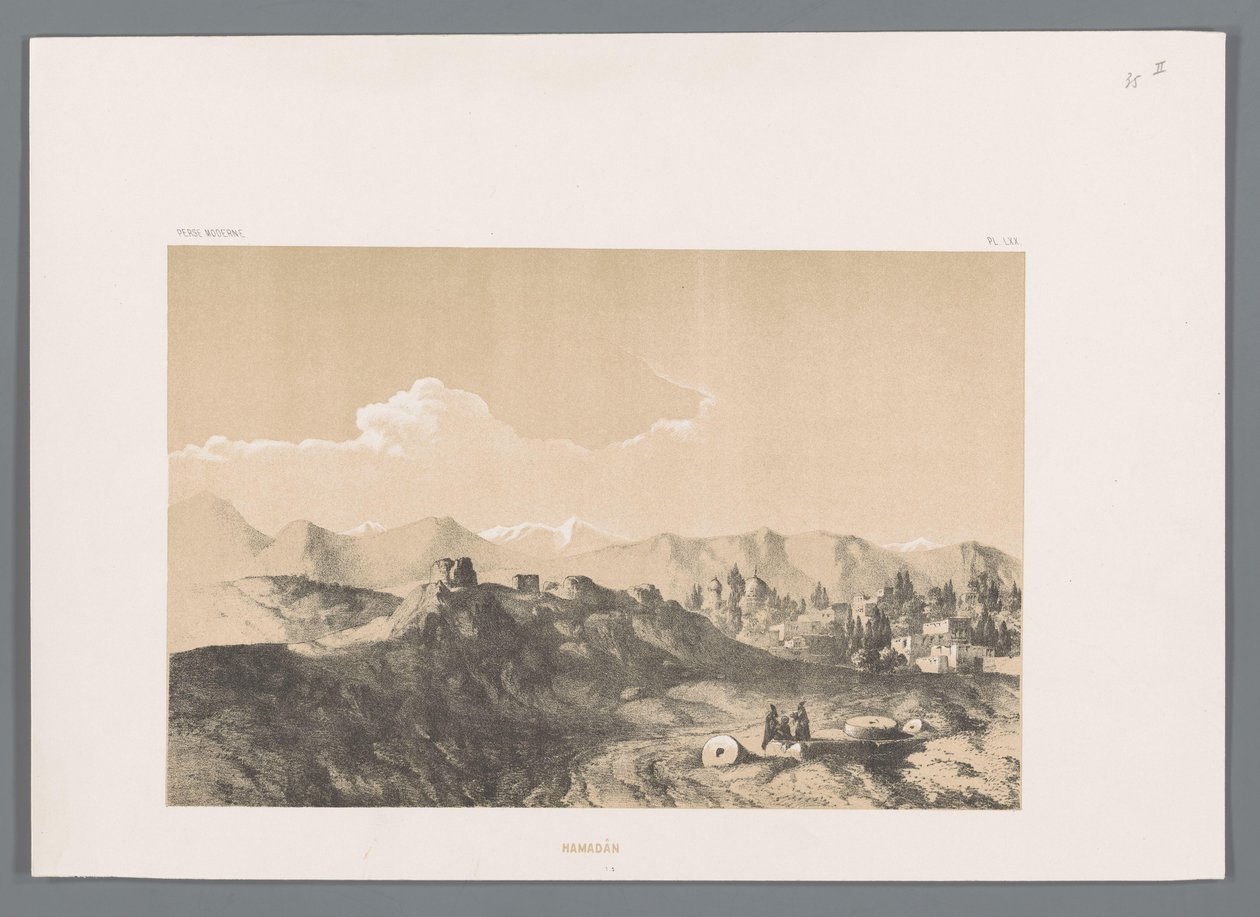 منظر همدان همدان (العنوان على وجوه) المناظر الطبيعية الفارسية (عنوان السلسلة) بيرس مودرن (عنوان المسلسل) بواسطة يوجين فلاندين