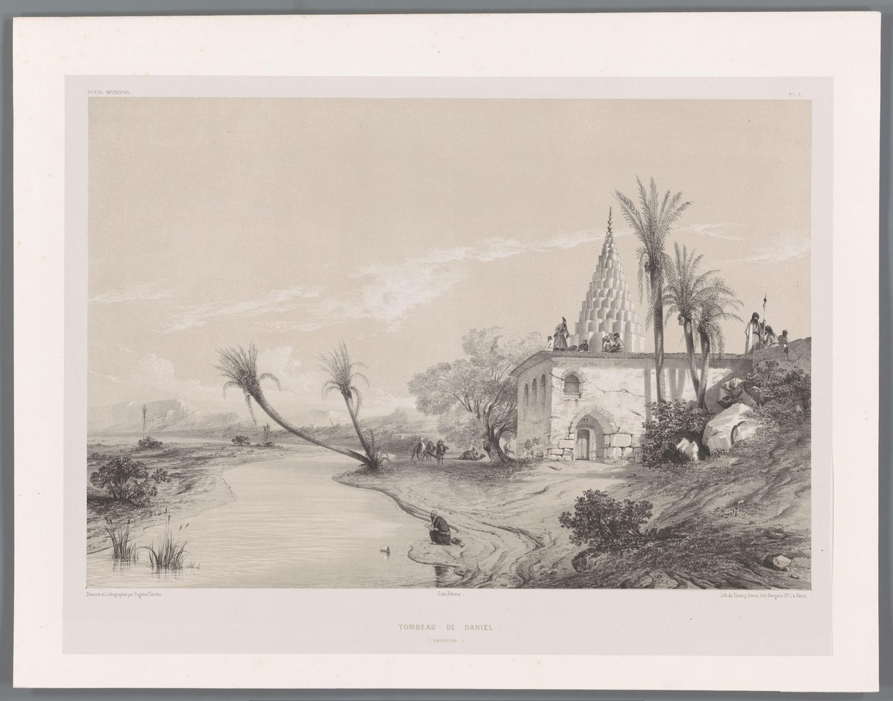 اسكت دانيال في سوسة ، إيران Tombeau de Daniel (Chouster) (العنوان على الكائن) المناظر الطبيعية الفارسية (عنوان السلسلة) بيرس مودرن (عنوان المسلسل) بواسطة يوجين فلاندين