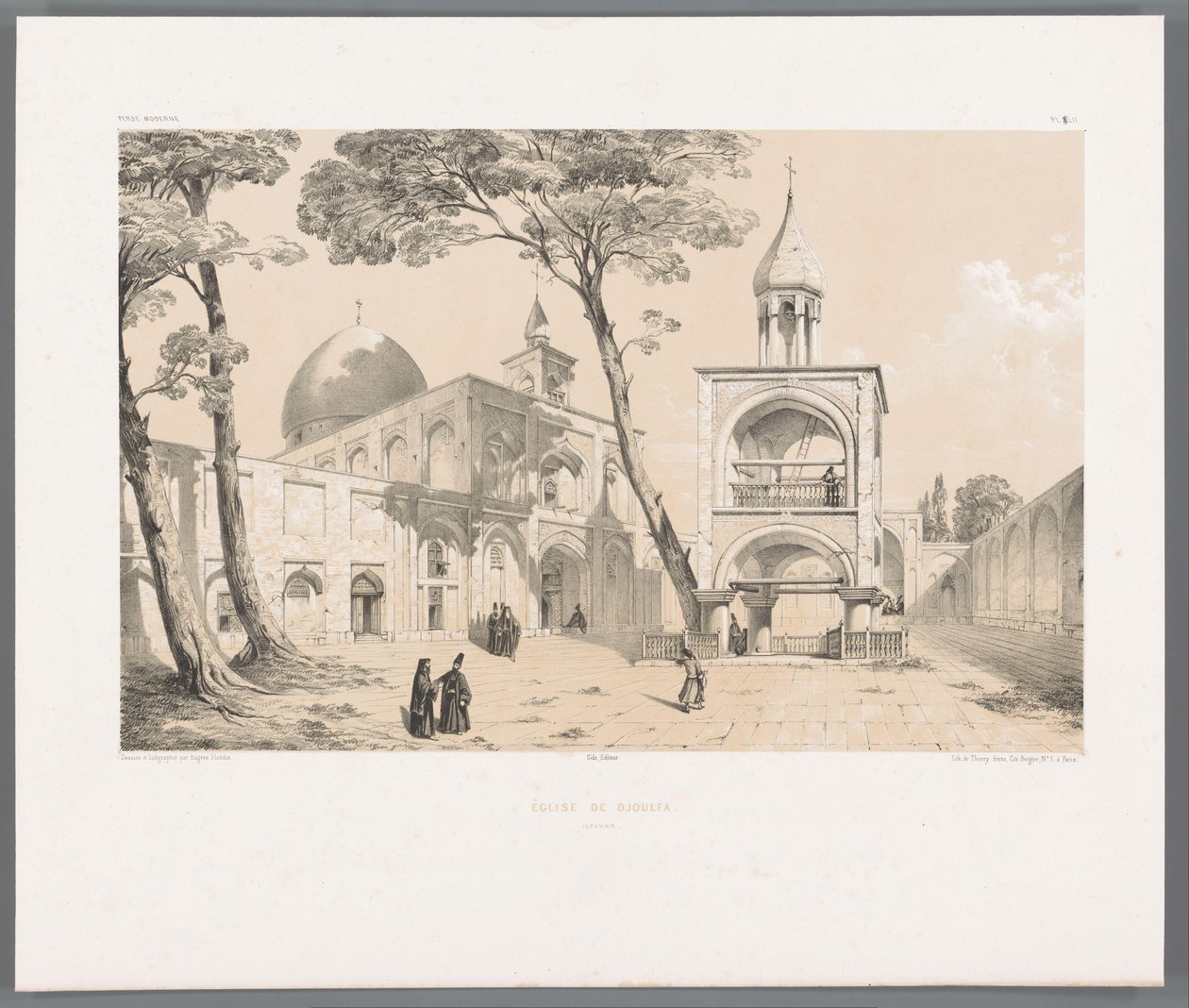 كاتدرائية فانك في أصفهان Église de Djoulfa Ispahan (العنوان على الكائن) المناظر الطبيعية الفارسية (عنوان السلسلة) بيرس مودرن (عنوان المسلسل) بواسطة يوجين فلاندين