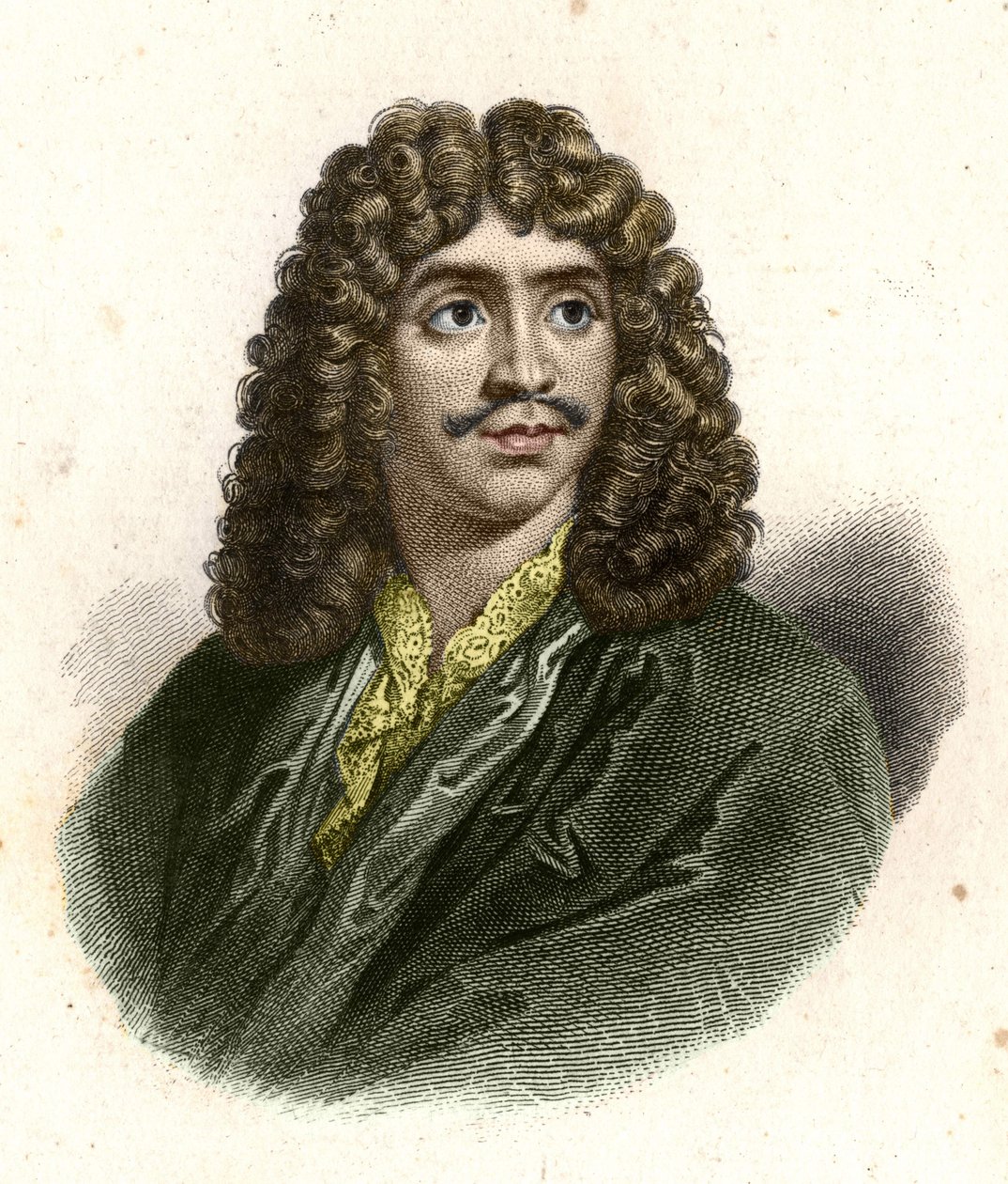 جان بابتيست بوكلين دي موليير (1622 - 1673) نقش بواسطة Giraut. بواسطة يوجين جيرو