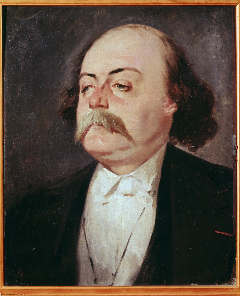 صورة لجوستاف فلوبير (1821-1880) - رسم بيير فرانسوا يوجين جيرود (1806-1881) ، زيت على قماش. 0.55 × 0.45 م. متحف القلعة ، فرساي ، فرنسا بواسطة يوجين جيرو