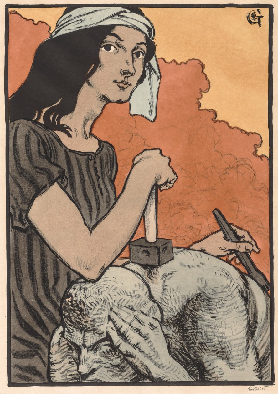 Sculptress ، 1897. بواسطة يوجين جراست
