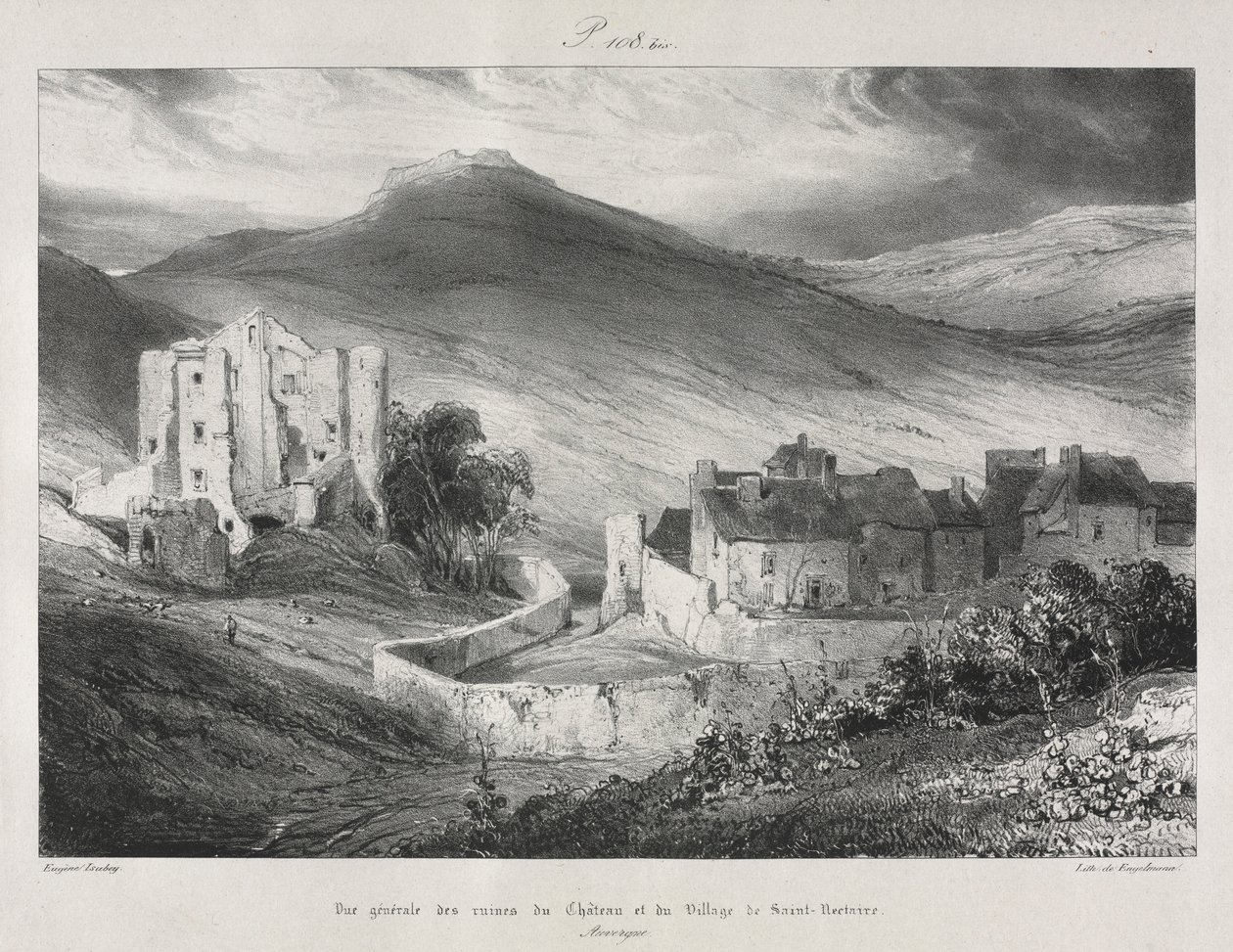 الرحلات الخلابة والرومانسية في فرنسا القديمة ، أوفرن ... ، 1831. بواسطة يوجين ايزابي