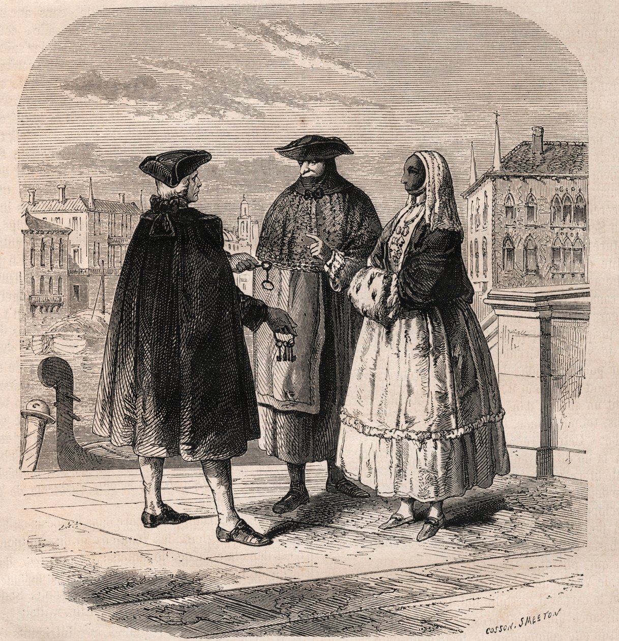 مستأجر غرف المسرح في البندقية - رسم فيولات بواسطة Gaetano Zompini (1700-1778) - The Metiers of Venice بواسطة يوجين جوزيف (بعد) فيولات