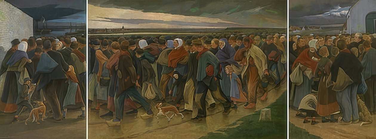 المهاجرون (بالثلاثي). 1896 بواسطة يوجين ليرمانز
