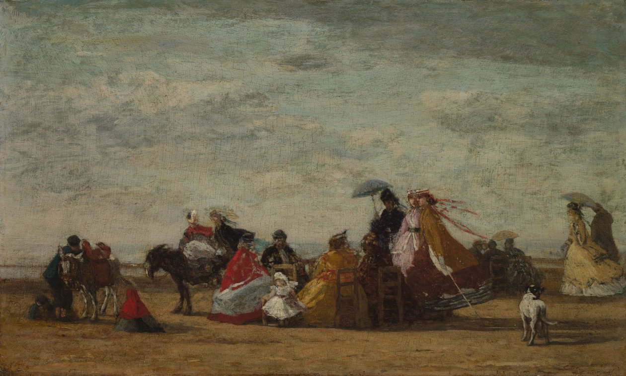 مشهد الشاطئ ، ج. 1865-1867. بواسطة يوجين لويس بودين