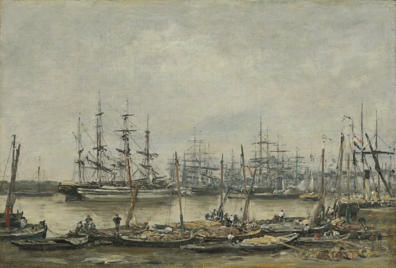 بوردو ، Quais ، 1874 بواسطة يوجين لويس بودين