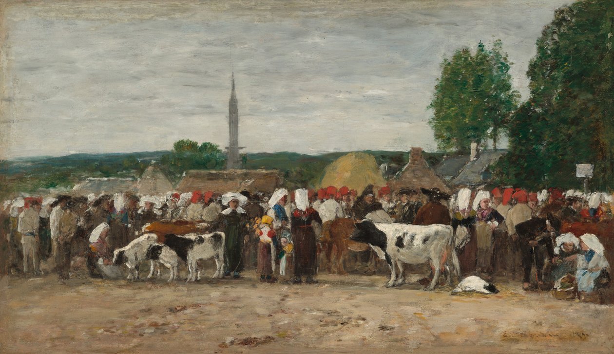 معرض في بريتاني 1874. بواسطة يوجين لويس بودين