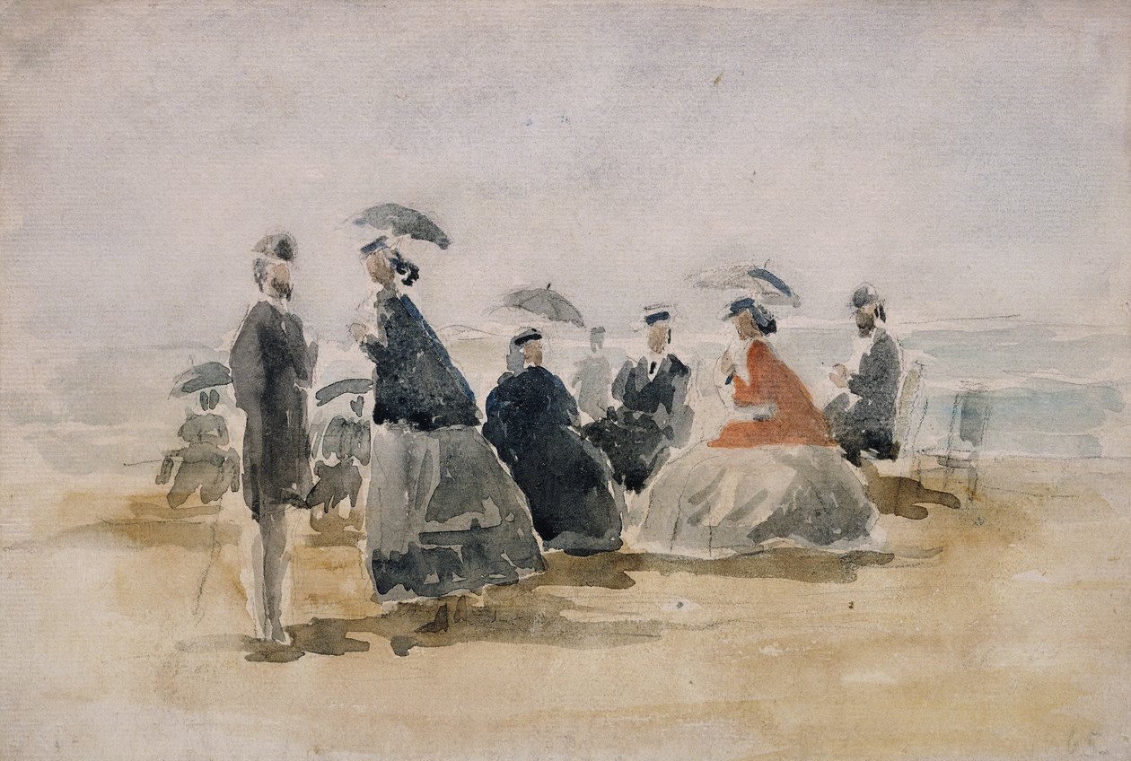 Les Crinolines ، 1865 بواسطة يوجين لويس بودين