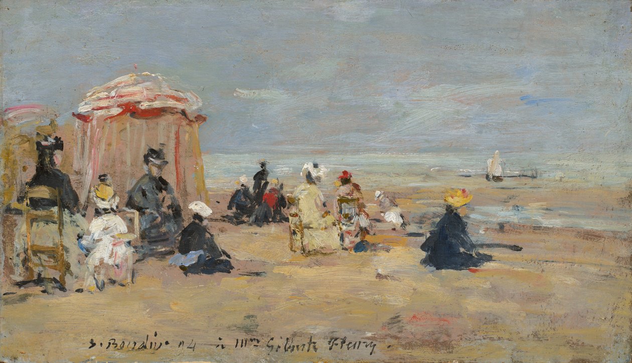على الشاطئ ، 1894. بواسطة يوجين لويس بودين